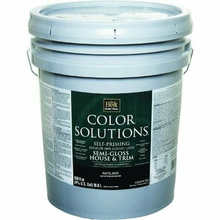 WORLDWIDE SOURCING Color Solutions Latex Semi-Gloss Self-Priming Exterior House And Trim Paint CS49W0702-20